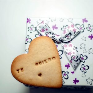 Galletas con mensaje de amor
