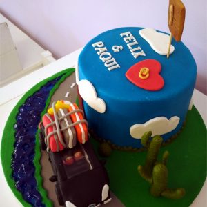 Tarta Fondant 1 aniversairo