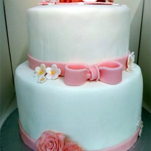 Tarta fondant bautizo