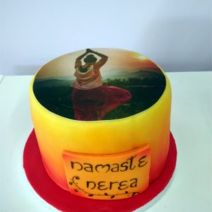 Yoga Namaste diseño tarta personalizada