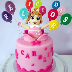 Tarta Fondant Cerdita Peggy