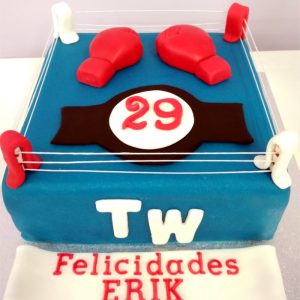 Tarta Fondant Ring Boxeo