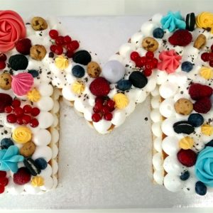 Tarta forma de letra M