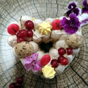 Mini_Tarta_Forma de Corazon_Flores