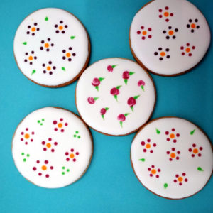 Galletas deocoradas con florecitas