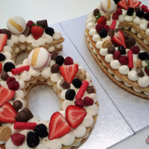 Tarta Con Frutas tipo numero 60