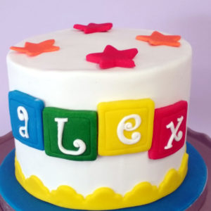 Tarta Cumpleaños Fondant Alex