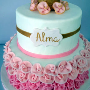 Tarta_Corona_Dos_Pisos_Flores