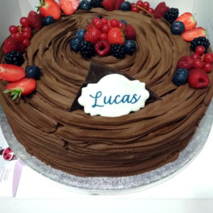 Layer Cake de Chocolate y Frutos Rojos