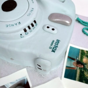 Tarta Fondant 3D Camara Fotos Fujifilm instax8