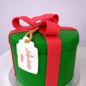 Tarta Fondant Caja de Regalo