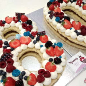 Tarta Numeros 80