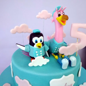Tarta TOPS Transporte Oficial de Peques
