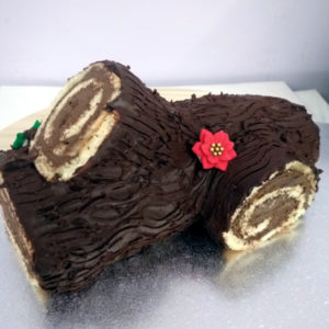 Tarta en forma de Tronco