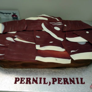 Trarta fondant pan de pages con jamon