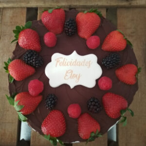 Tarta Chocolate y Fresas