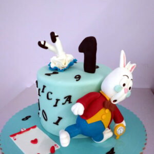 Tarta Fondant Alicia en el Pais de las Maravillas