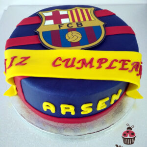 Tarta Fondant Futbol Club Barcelona