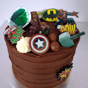 Tarta detalles heroes de marvell