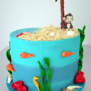 Tarta fondo marino