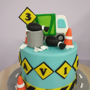 Tarta Fondant Camion de la basura