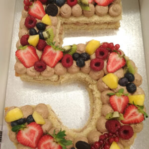 Tarta Fondant Numero 5