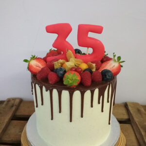 Tarta Drip Cake 35 años