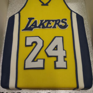 Tarta Fondant Lakers Kobe Bryant