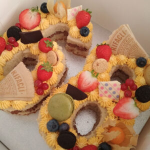 Tarta Forma de numero 68
