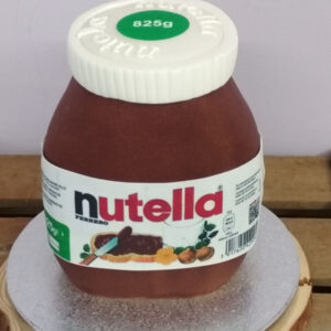 Tarta Bote Nutella Fondant 3D