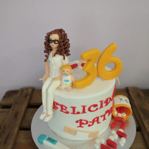 Tarta Fondant Enfermera