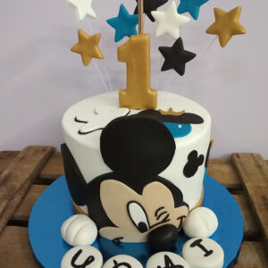 Tarta Fondant Mickie Mouse 1 aniversario