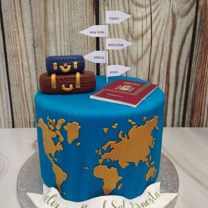 Tarta Fondant Mundo