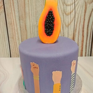 Tarta Papaya de Fondant Liberacion