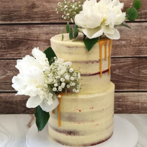 Tarta Boda Naked Cake Flores Naturales