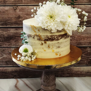 nakedcake con flores naturales