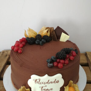 Tarta de Chocolate con leche y bizcocho bainilla